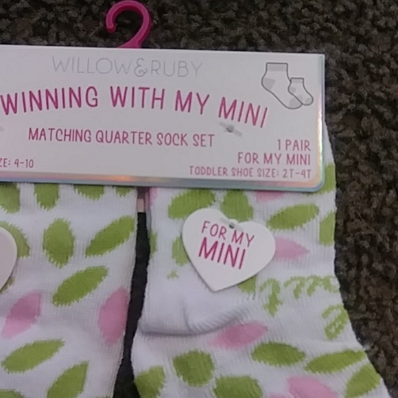 Willow & Ruby Sock Set 1 Adult 1 Child - Picture 3 of 5